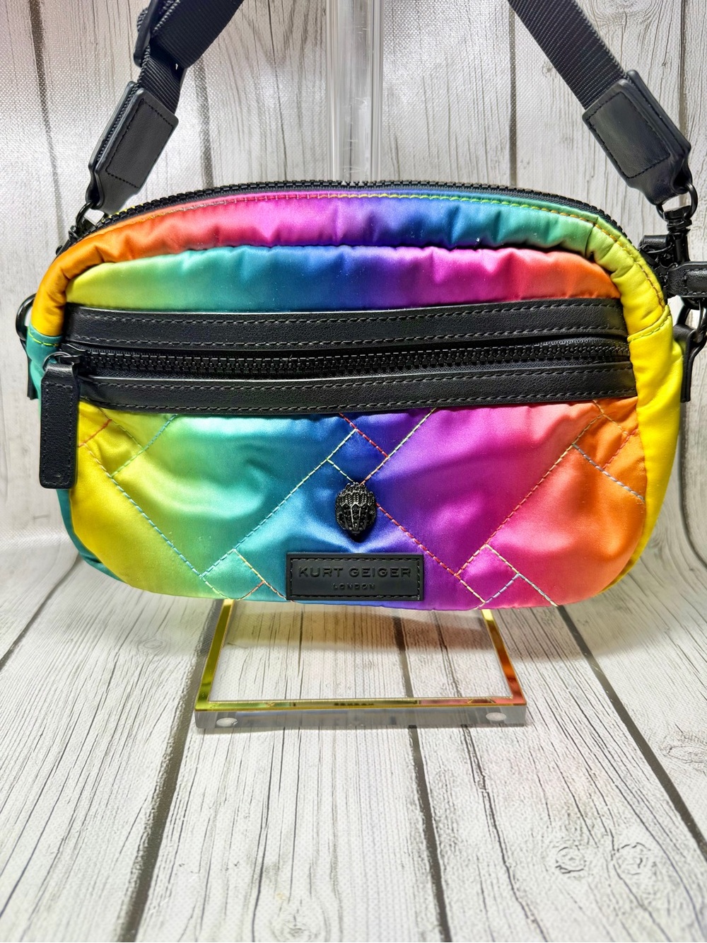PRE LOVED Kurt Geiger London Recycled Ombre Nylon Crossbody Bag